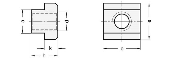T-Slot Nuts DIN 508